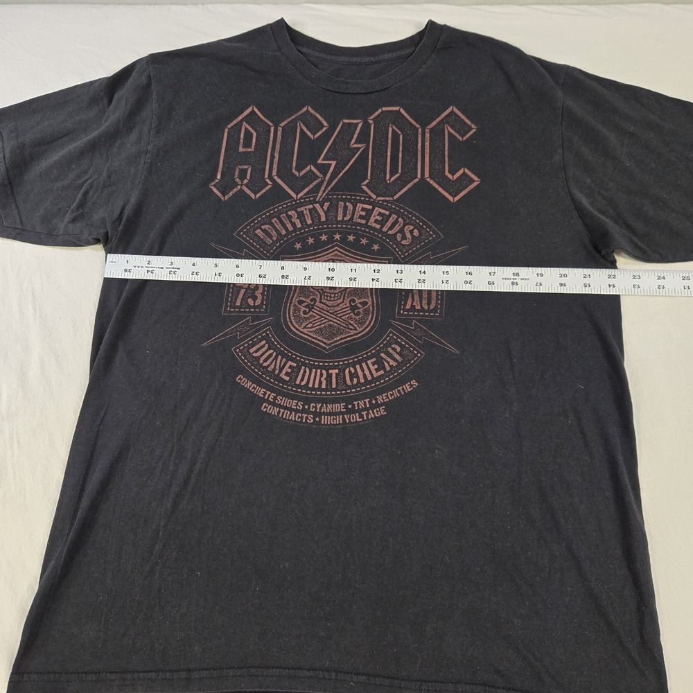 Liquid Blue AC/DC Dirty Deeds Done Dirt Cheap T Shirt Mens Size XL Short Sleeve - Picture 4 of 8